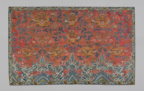 Panel (Furnishing Fabric) by Manchu China, textile, 1840-1870