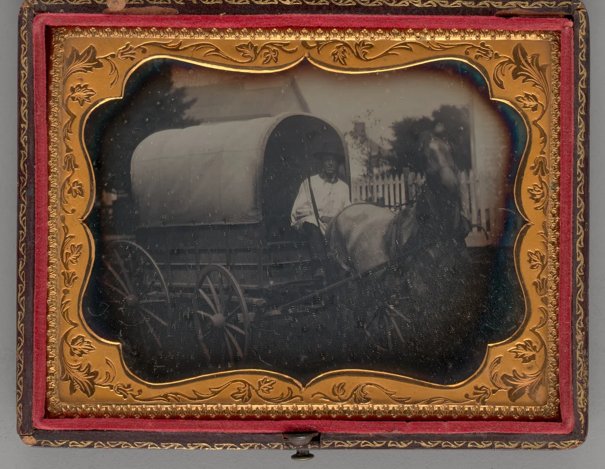 Untitled (Covered Wagon) by Unknown maker, other, 1856