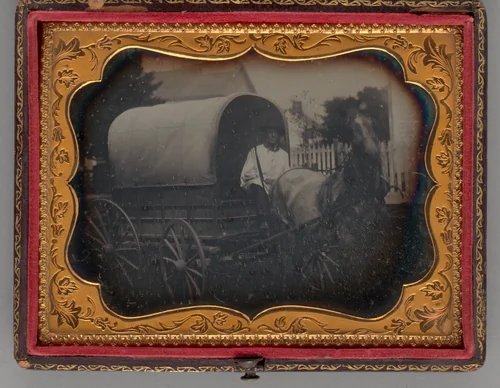 Untitled (Covered Wagon) by Unknown maker, other, 1856