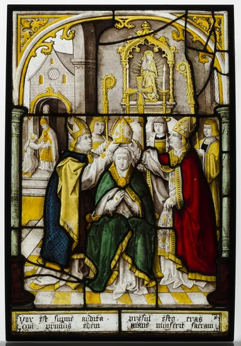 Glass Panel of Saint Nicholas by Jacob Cornelisz van Oostsanen, other, 1500-1599