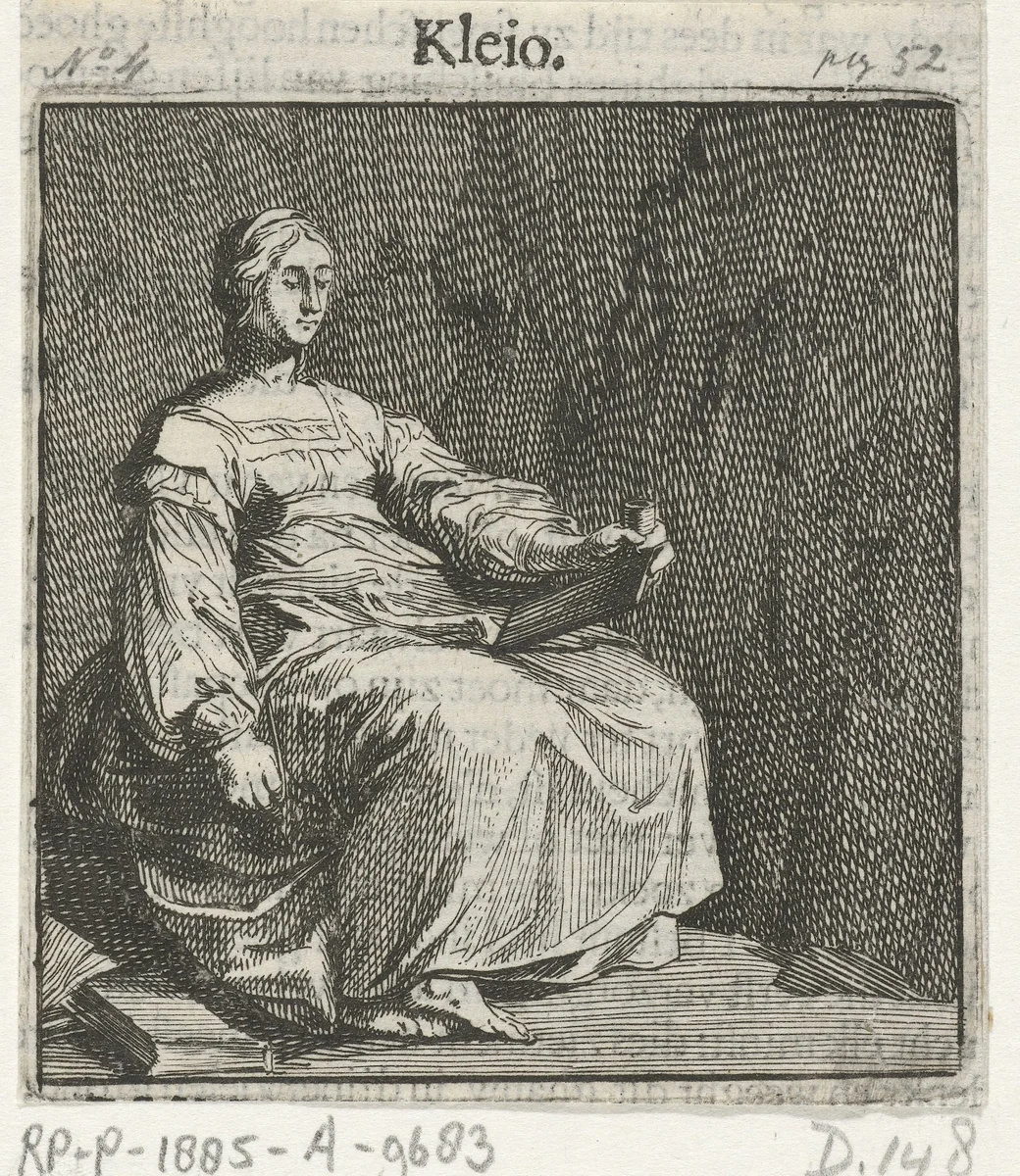 Clio by Pieter Nolpe, print, 1650