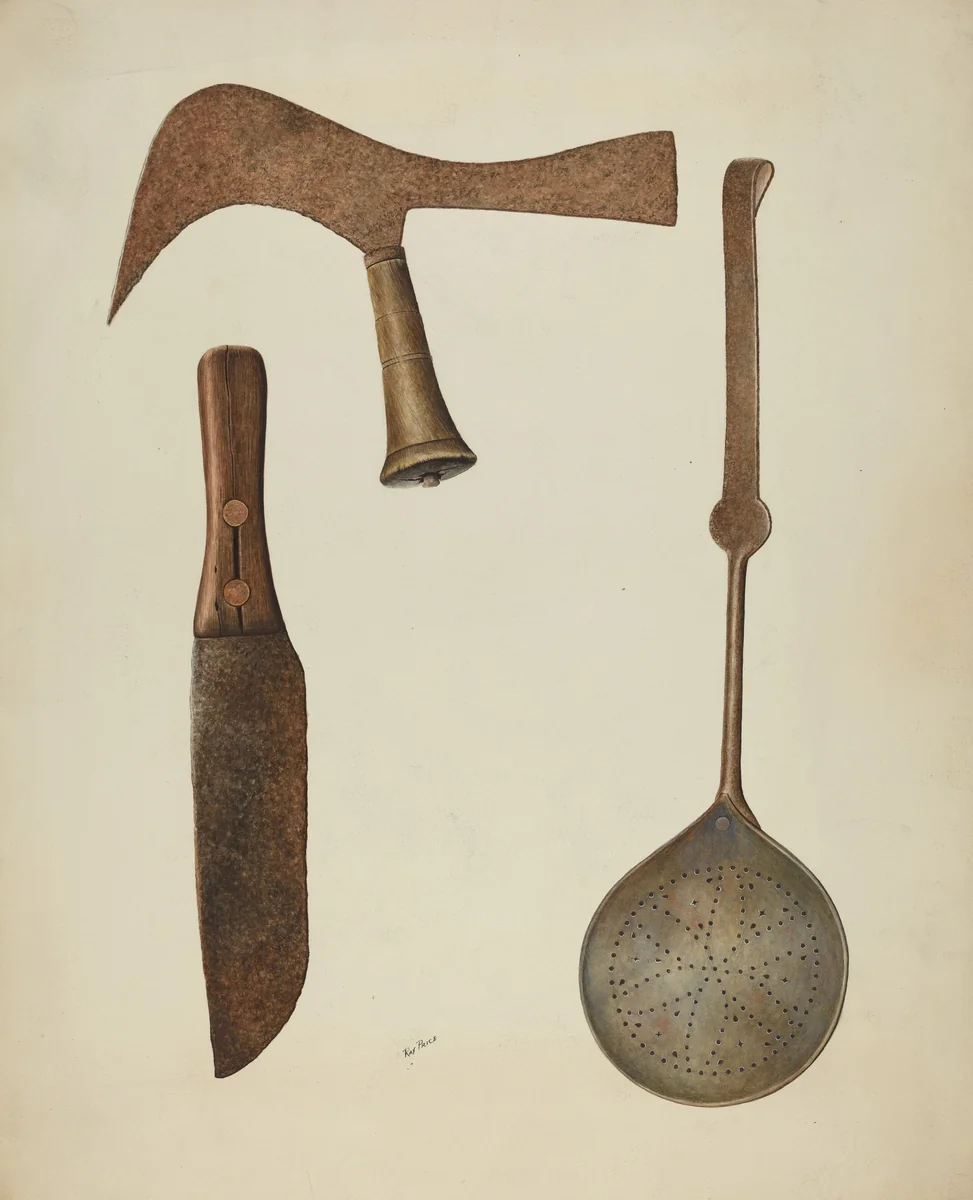 Sugar Industry Implements by Ray Price, index of american design, 1938