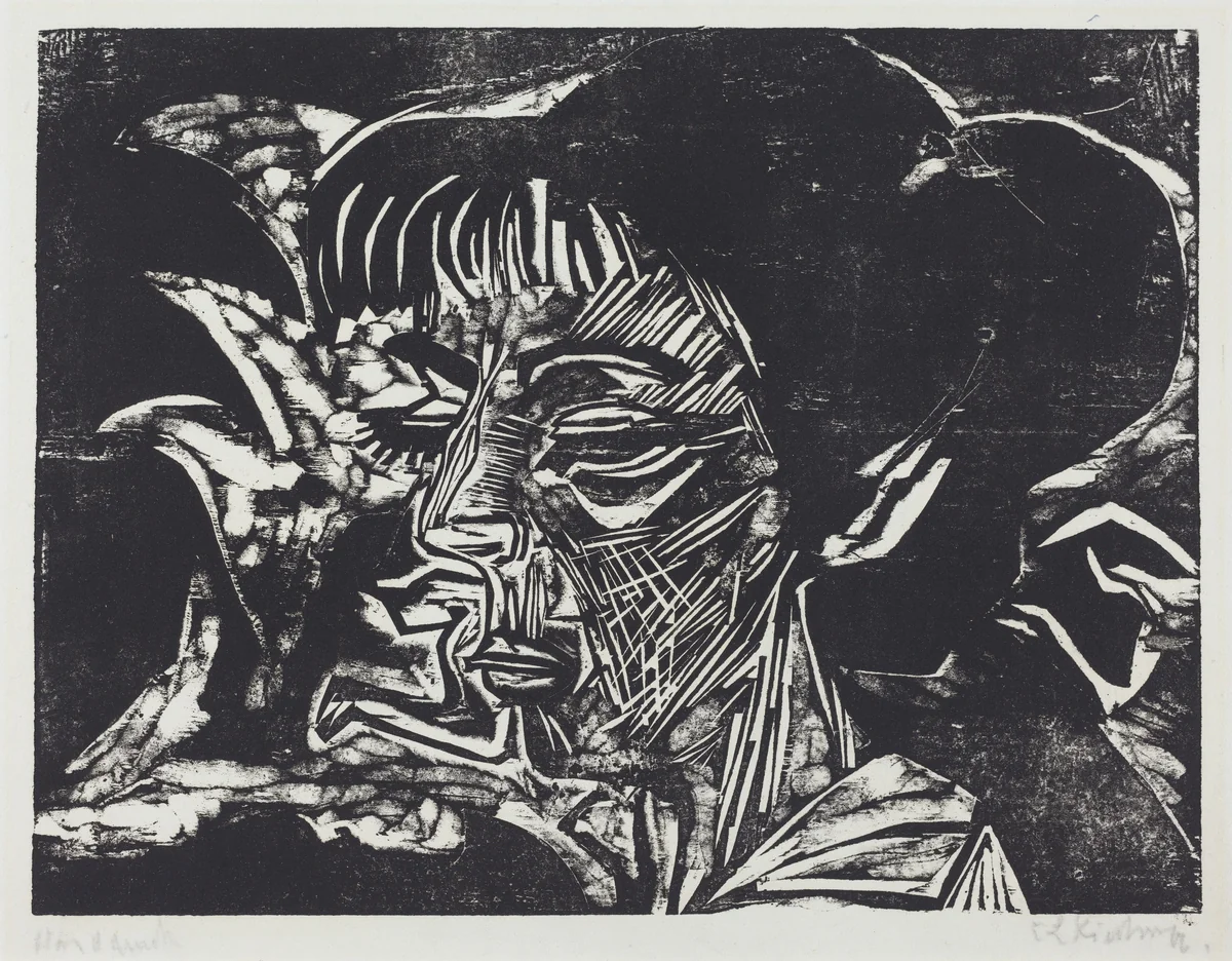 Fanny Wocke by Ernst Ludwig Kirchner, print, 1916
