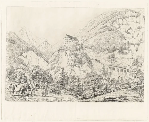 The Georgenberg in the Tyrol by Johann Adam Klein, Johann Christoph Erhard, print, 1818