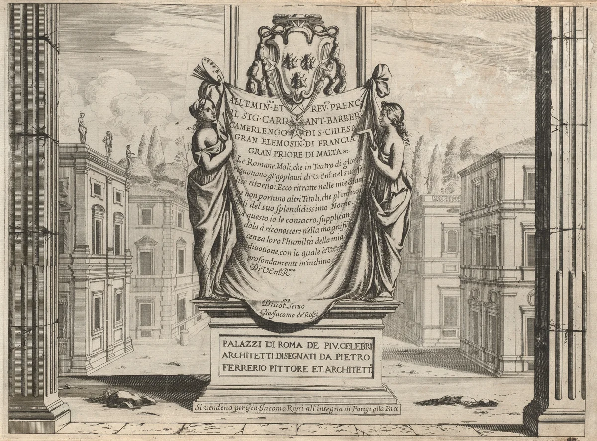Palazzi di Roma de piu Celebri Architetti by Pietro Ferrerio, volume, 1655-1670