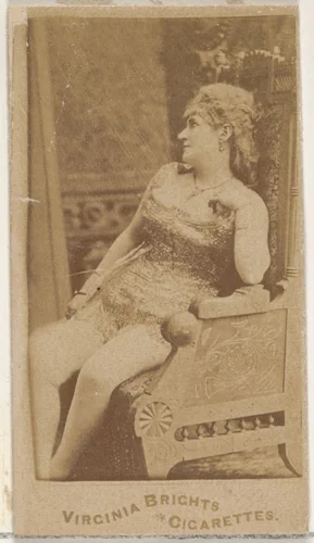 From the Actors and Actresses series (N45, Type 4) for Virginia Brights Cigarettes by Allen & Ginter, photograph, 1885-1891