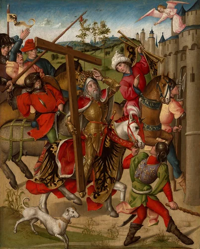 Emperor Heraclius Denied Entry into Jerusalem by Netherlandish, painting, 1460-1480
