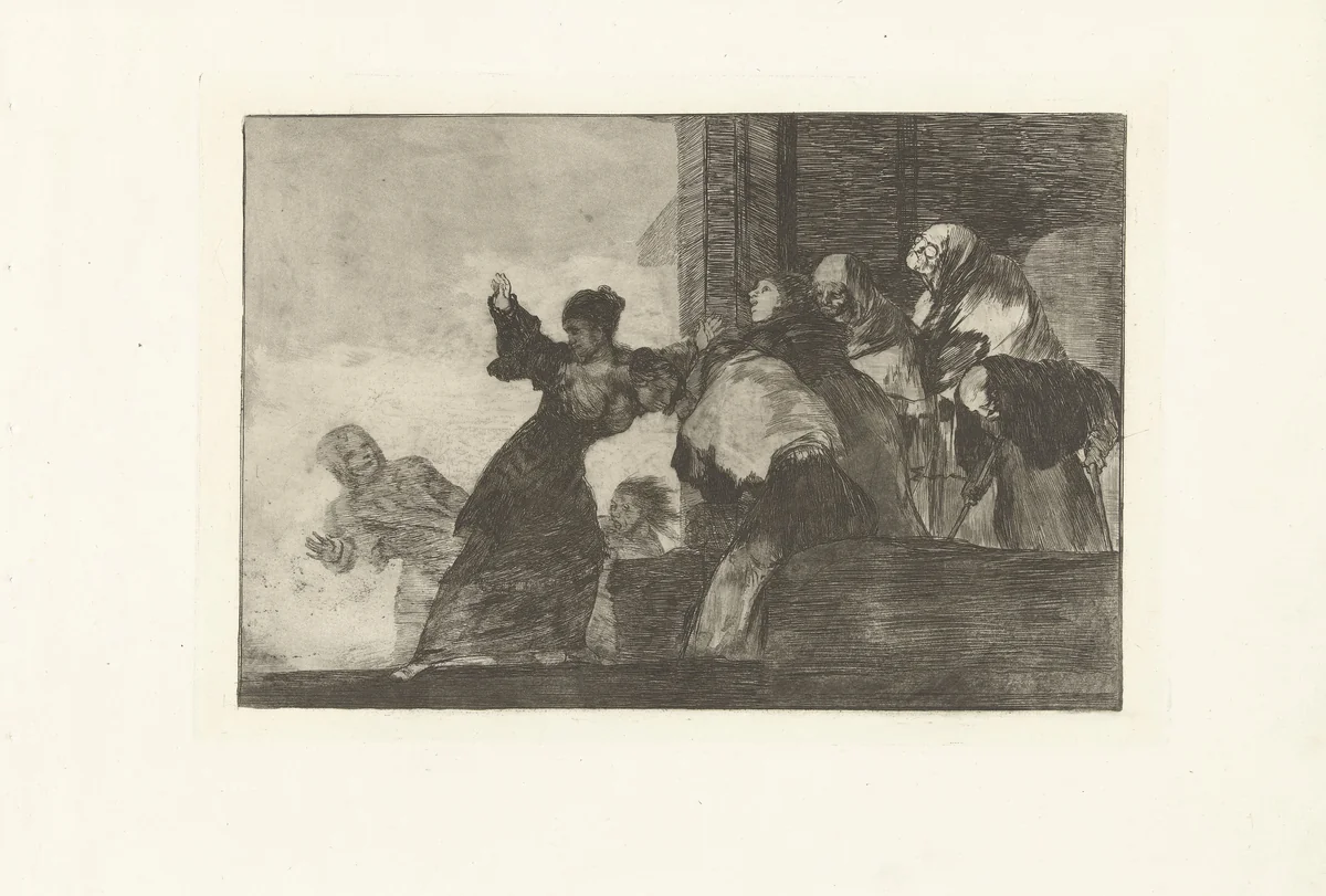 Arme dwaasheid by Francisco de Goya, print, 1815-1820