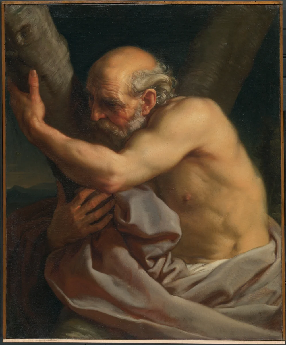 Saint Andrew by Pompeo Girolamo Batoni, painting, 1740-1743