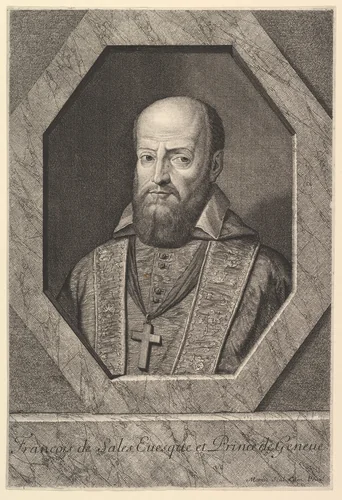 Saint Francois de Sales, eveque de Geneve by Jean Morin, print, 1605-1650