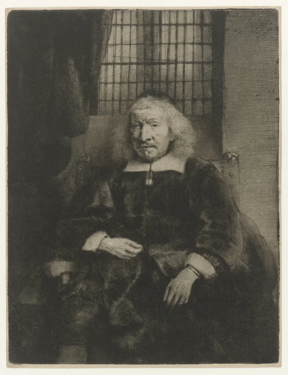 Thomas Haringh (‘Old Haring’) by Rembrandt van Rijn, print, 1655
