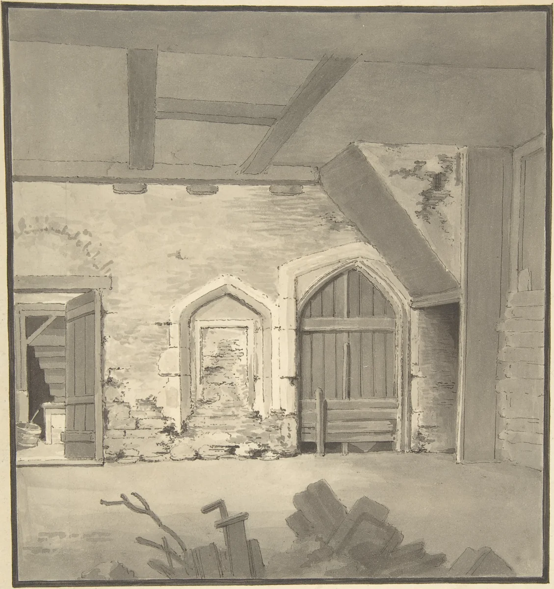 Convent of St. Cloud by anonymous, drawing, 1820-1860