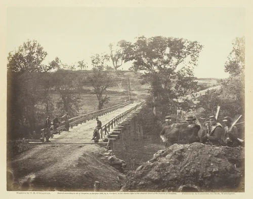 Chesterfield Bridge, North Anna, Virginia by Timothy O'Sullivan, photograph, 1864