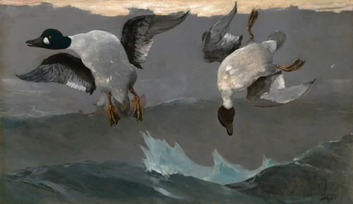 Right and Left by Winslow Homer, painting, 1909