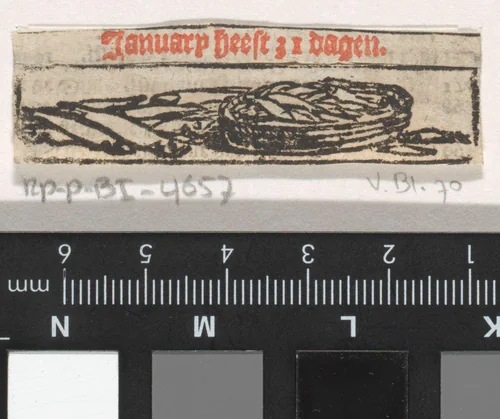 Januari by Dirck de Bray, print, 1672