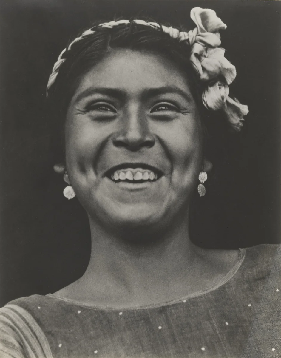Tehuantepec Woman Smiling by Tina Modotti, photograph, 1929