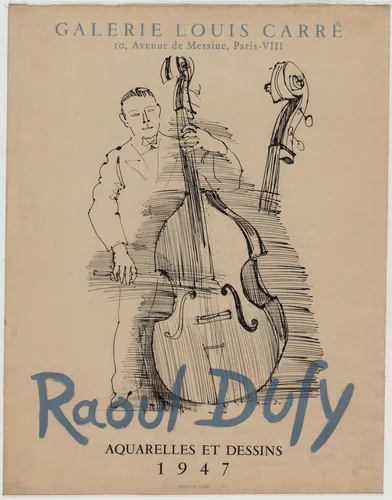 Raoul Dufy, Aquarelles et Dessins, 1947 by Raoul Dufy, design, 1947