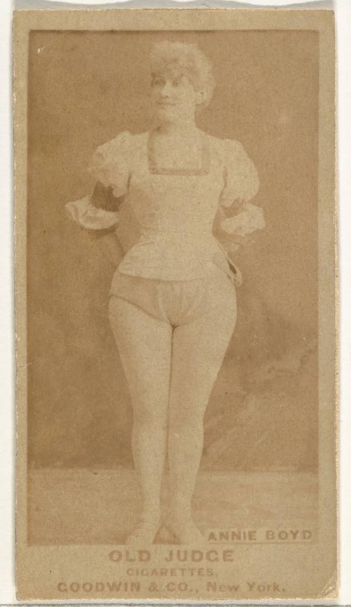 Annie Boyd, from the Actors and Actresses series (N171) for Old Judge Cigarettes by Goodwin & Company, photograph, 1886-1890
