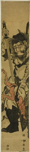 Shoki the Demon Queller by Katsukawa Shun'ei (勝川春英), print, 1788-1798