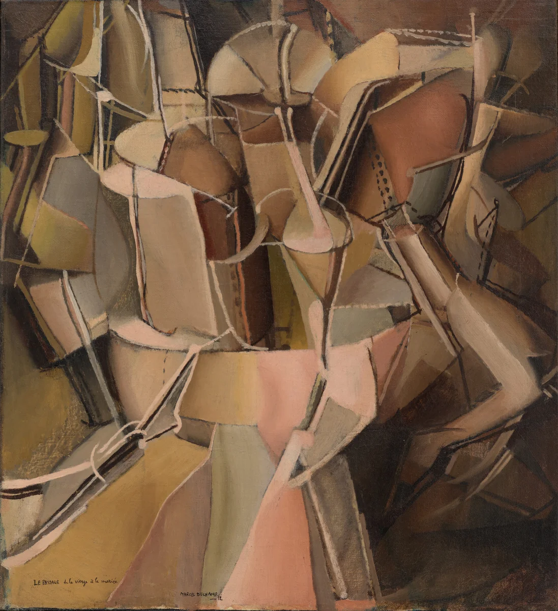 The Passage from Virgin to Bride by Marcel Duchamp, painting, 1912