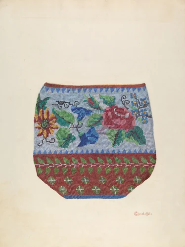 Bag by Cornelius Christoffels, index of american design, 1937