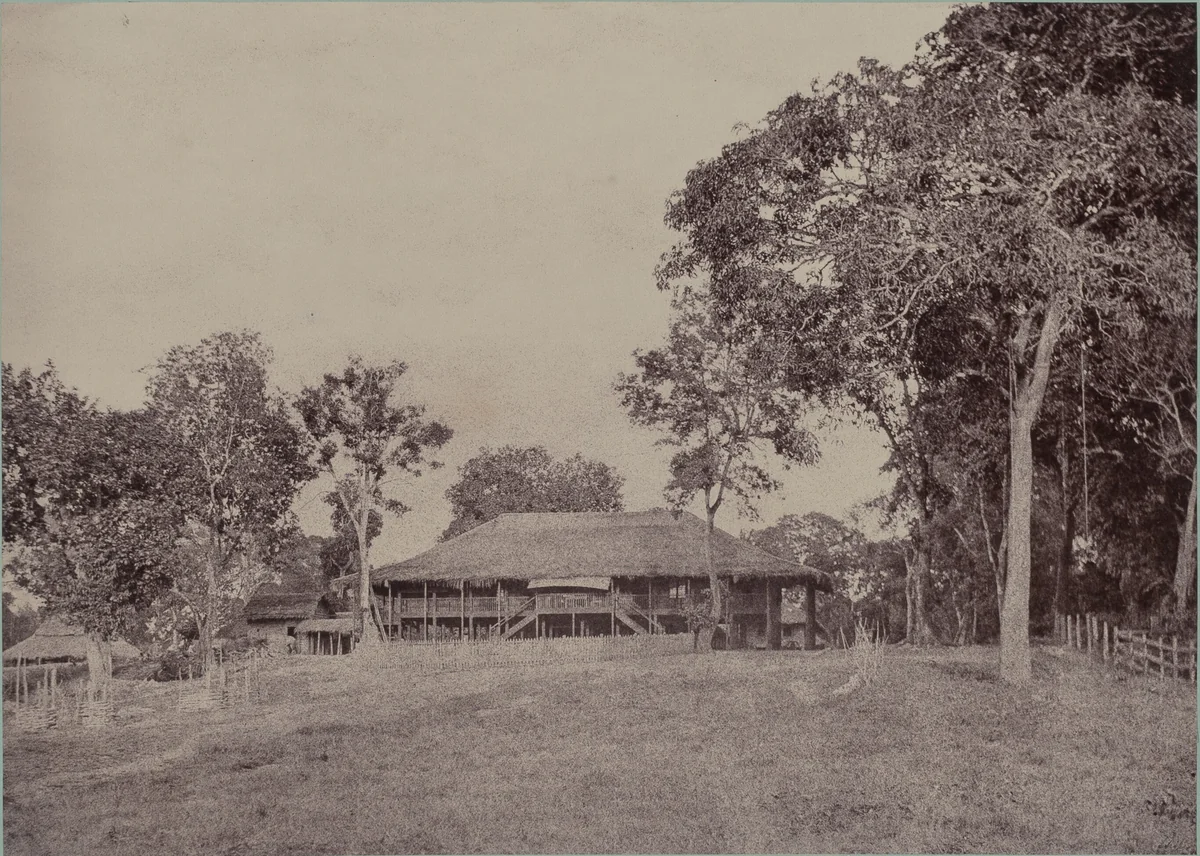 Rangoon: Mission House at Kemindine by Linnaeus Tripe, photograph, 1855