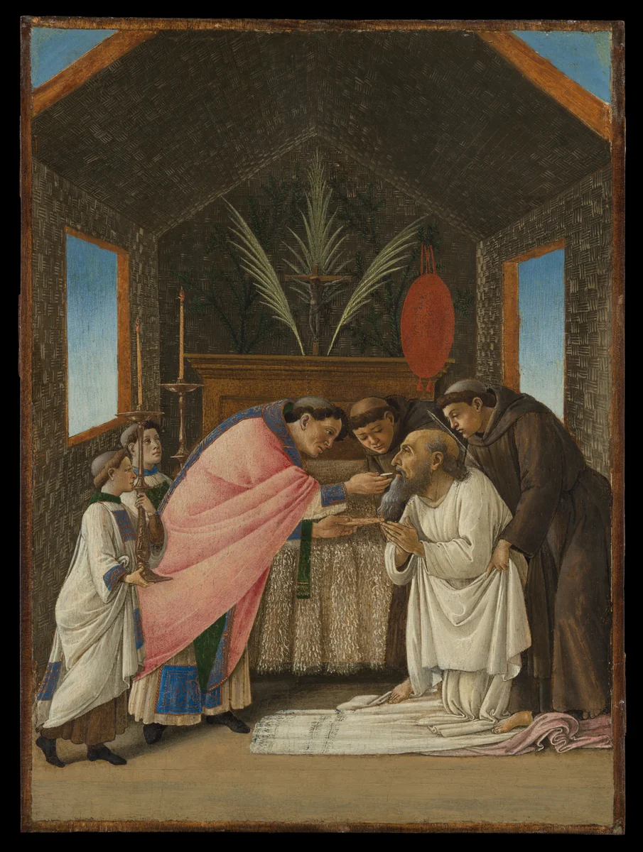 The Last Communion of Saint Jerome by Botticelli, painting, 1490-1493