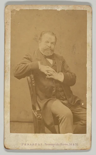 [Unidentified Man] by Georges Penabert, photograph, 1860-1869
