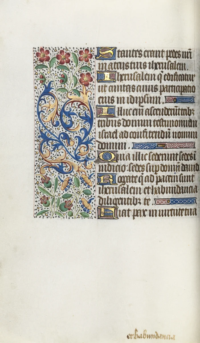 Book of Hours (Use of Rouen): fol. 62v by Master of the Geneva Latini, book, 1465-1475