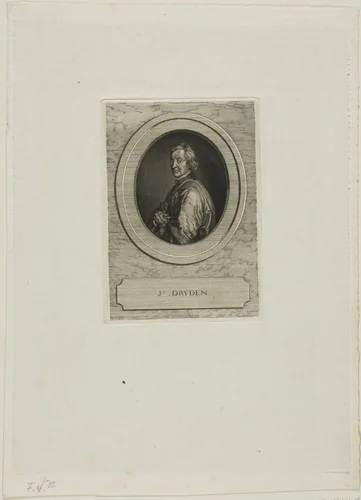 John Dryden by Jean-Baptiste de Grateloup, print, 1755-1817