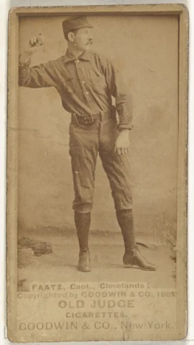 Jayson S. "Jay" Faatz, Captain, Cleveland, from the Old Judge series (N172) for Old Judge Cigarettes by Goodwin & Company, photograph, 1888