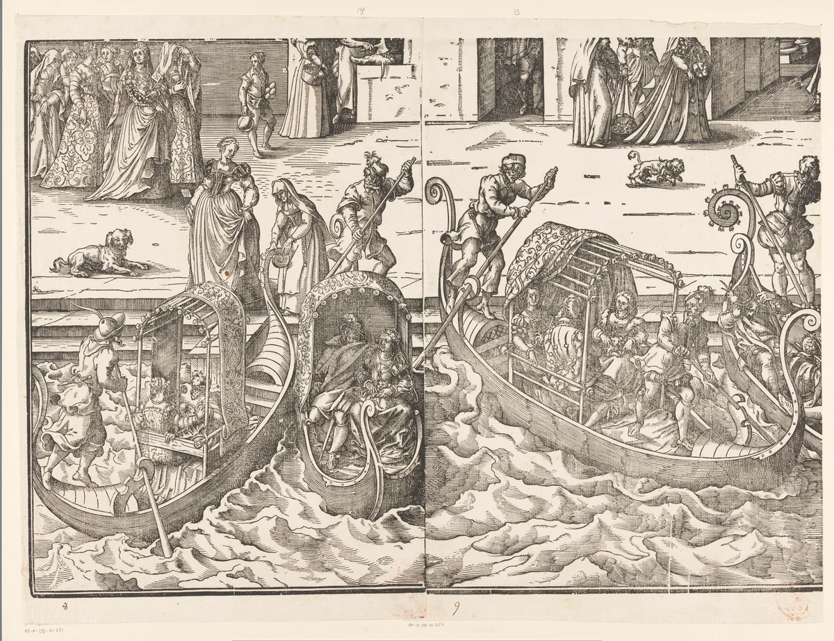 Festa della Sensa (veertiende gedeelte) by Jost Amman, print, 1679