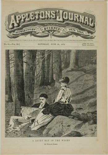 A Quiet Day in the Woods by Winslow Homer, print, 1870