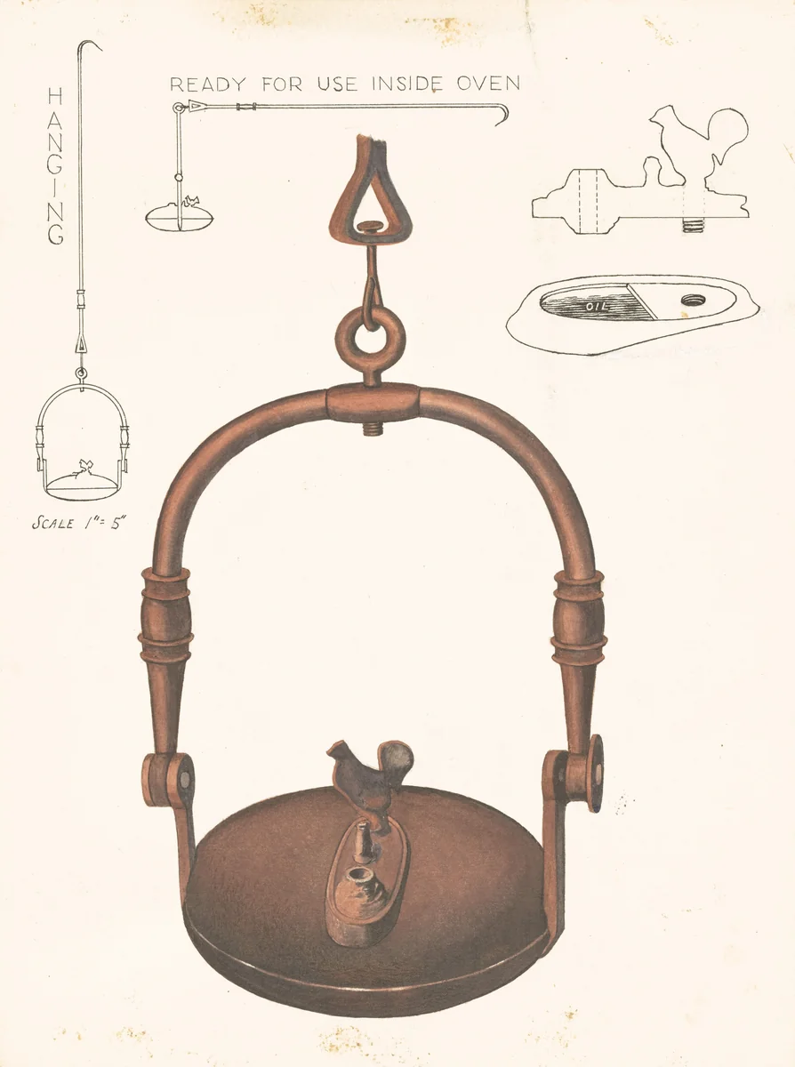 Amana Baker's Oven Lamp by Frank Eiseman, index of american design, 1937