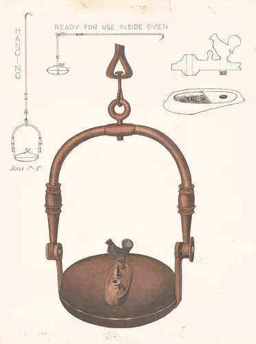 Amana Baker's Oven Lamp by Frank Eiseman, index of american design, 1937