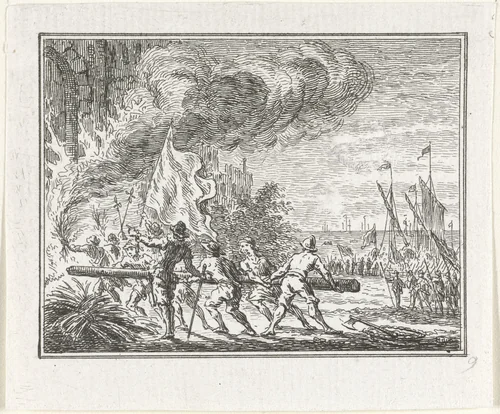 Inname van Brielle, 1572 by Simon Fokke, print, 1752-1782