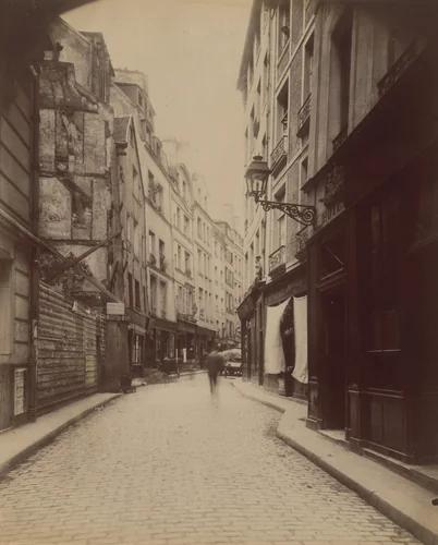 Rue Galande by Eugène Atget, photograph, 1906