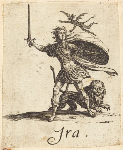 Anger by Jacques Callot, print, 1621