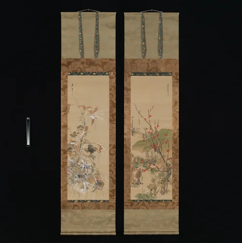 Flowers and Birds of the Four Seasons by Ikeda Koson, painting, 1834-1866
