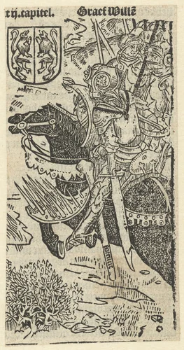 Graaf Willem I van Holland by anonymous, print, 1517