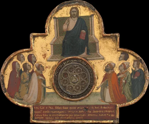 Christ Enthroned with Saints by Bernardo Daddi, painting, 1320-1330