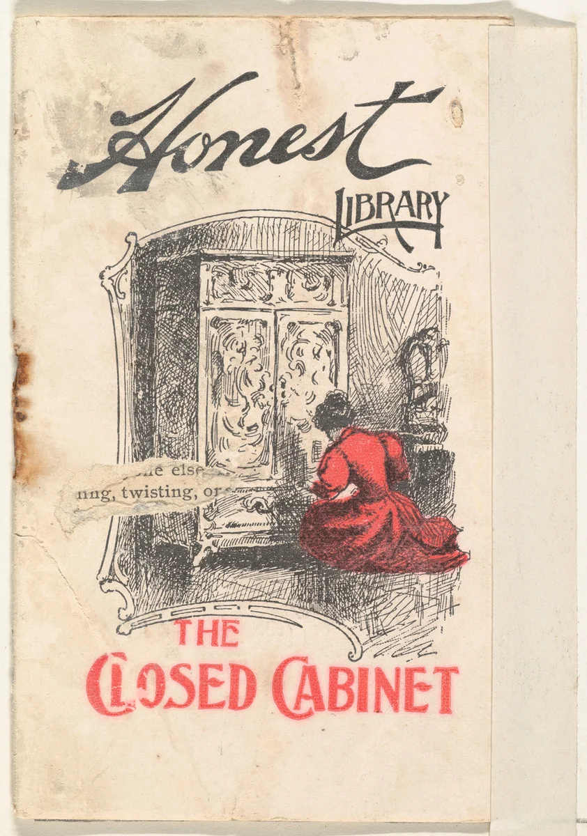 The Closed Cabinet, from the Honest Library series (N115) issued by Duke Sons & Co. to promote Honest Long Cut Tobacco by W. Duke, Sons & Co., print, 1896