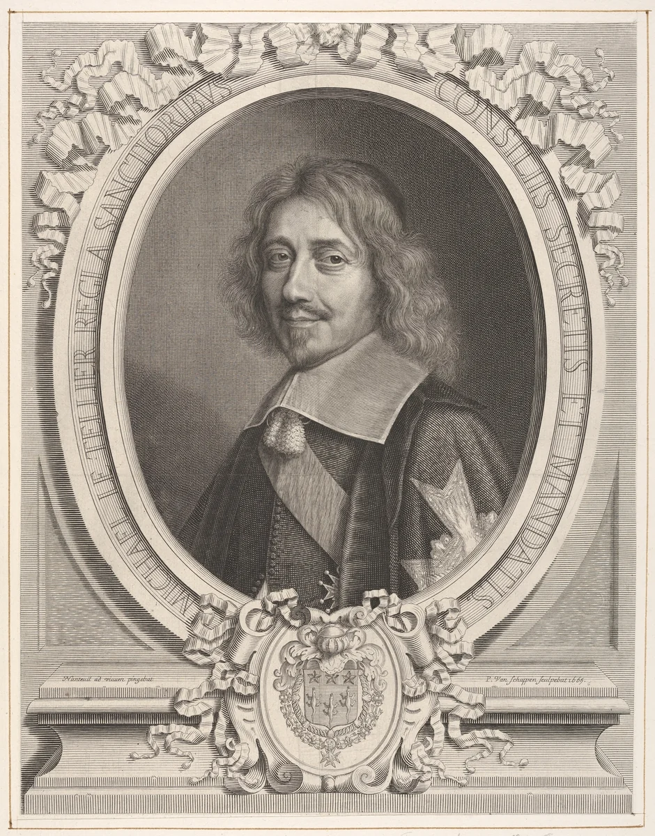 Michael IV Le Tellier by Pieter Louis van Schuppen, print, 1640-1702