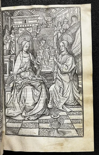 Book of Hours, use of Rome (Heures a lusaige de Romme) by Gilles Hardouyn, book, 1514