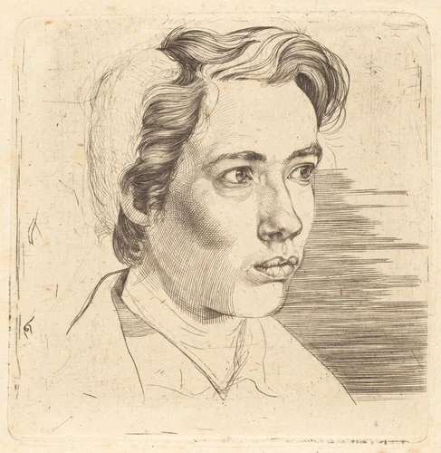 Portrait of Maisonneuve by Eugen Schaeffer, print, 1824
