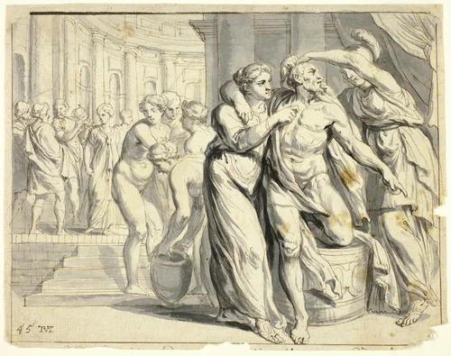 The Return of Ulysses by Theodor van Thulden
Francesco Primaticcio, drawing, 1633-1669