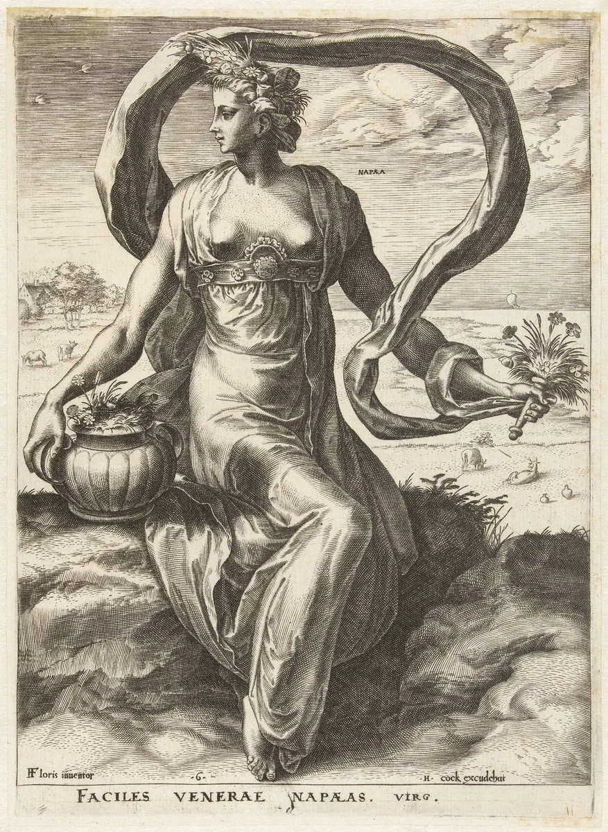 Napaea by Cornelis Cort, print, 1564