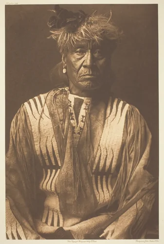 Red Whip - Atsina by Edward Curtis, print, 1908