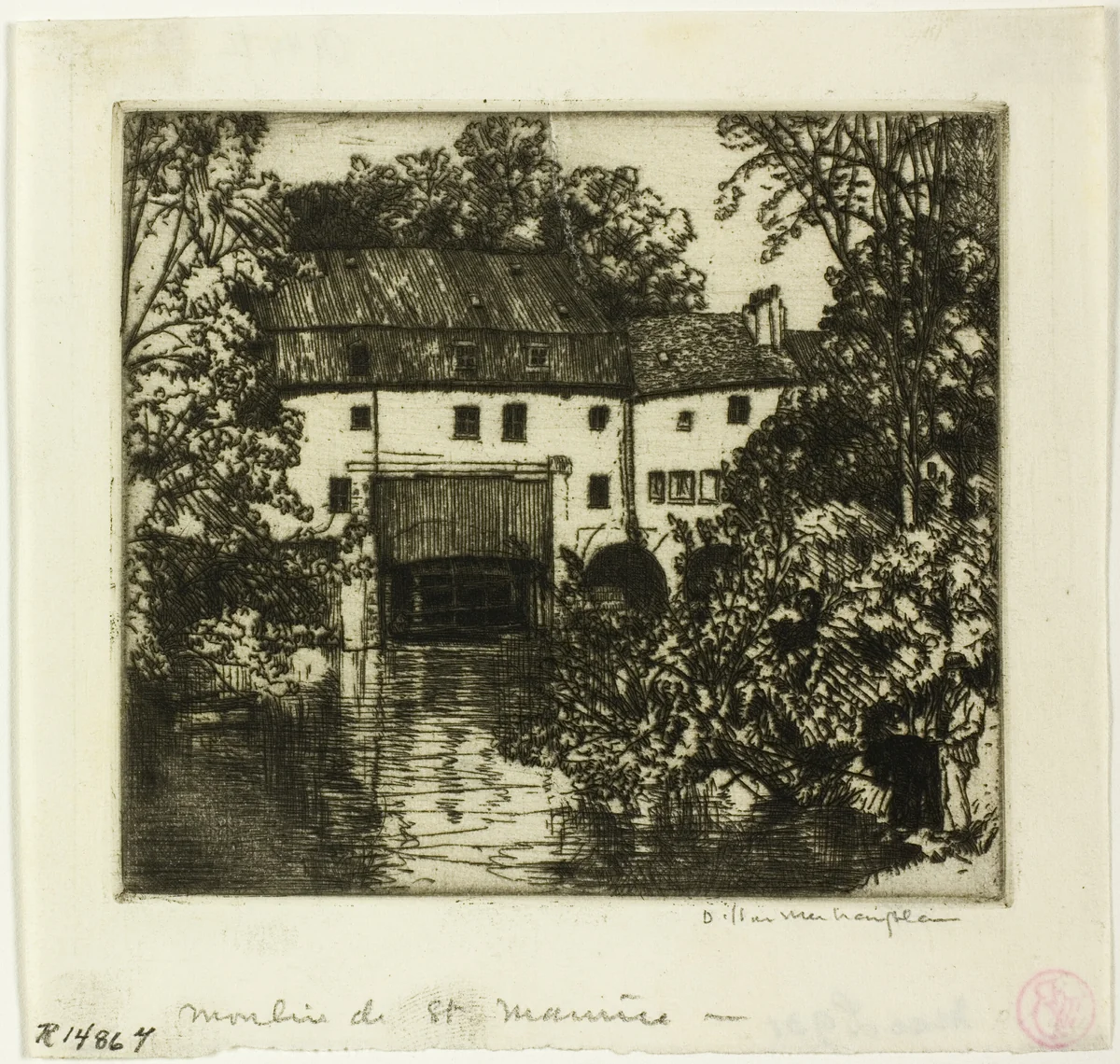 Moulin St. Maurice by Donald Shaw MacLaughlan, print, 1902
