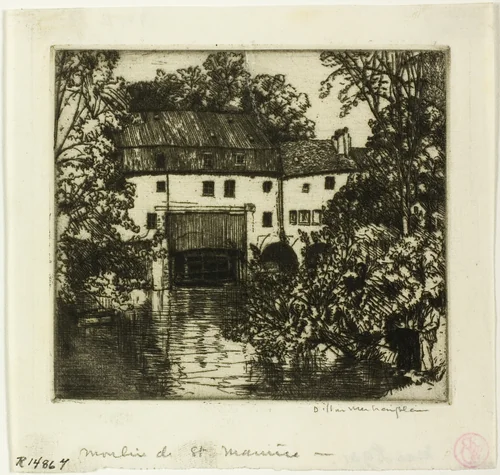 Moulin St. Maurice by Donald Shaw MacLaughlan, print, 1902